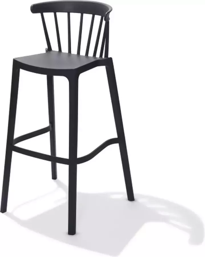 Gastronoble Windson Polypropyleen Stoelen Antraciet (4 Stuks) FT975 Horeca & Professioneel