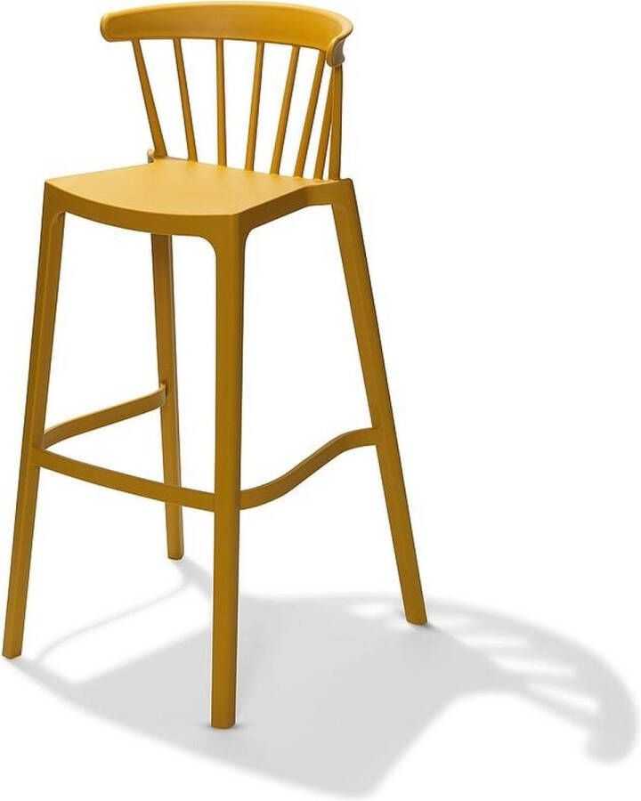 Gastronoble Windson Polypropyleen Stoelen Okergeel (4 Stuks) FT977 Horeca & Professioneel