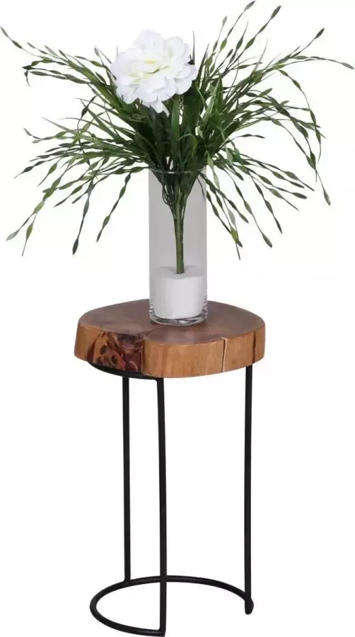 Gate39 Akola 28 x 28 Bijzettafel Rond Bruin - Foto 2