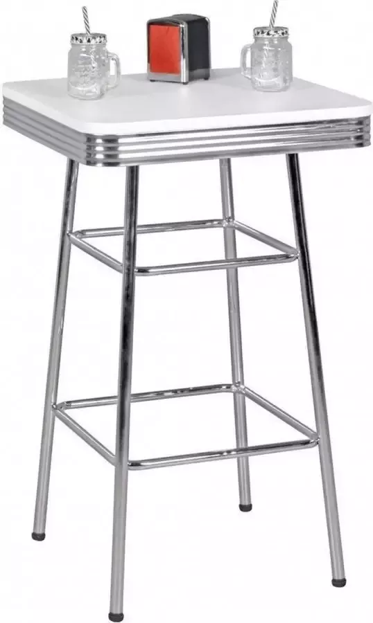 Gate39 Elvis 60 x 60 Salontafel Wit