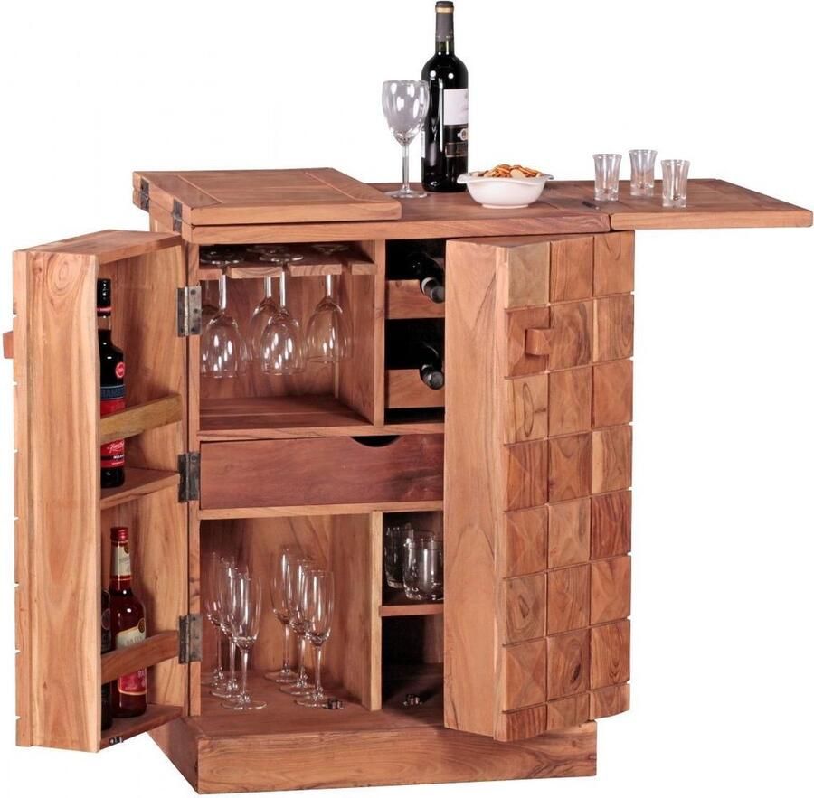 Gate39 Sira Wijnkast Met lades Lichtbruin