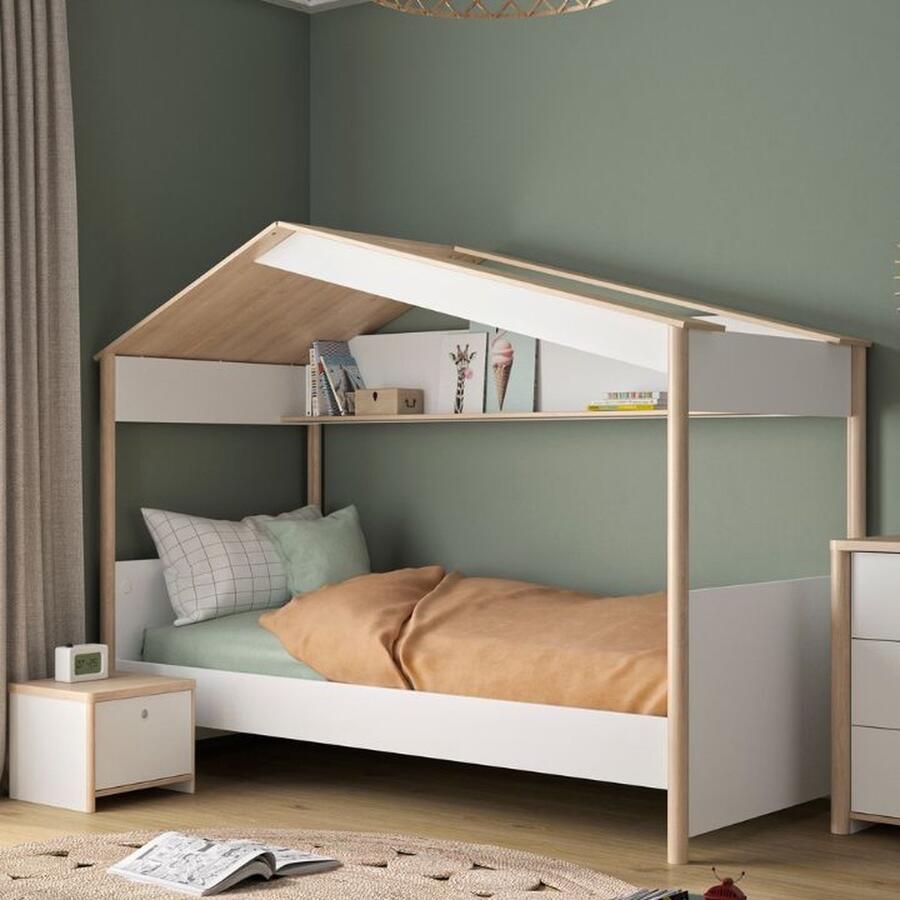 Gautier Matis Huisjesbed 90x200 Natuurlijk Kastanje