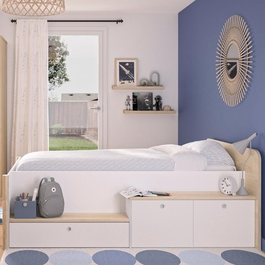 Gautier Matis Kajuitbed 90x200 Natuurlijk Kastanje