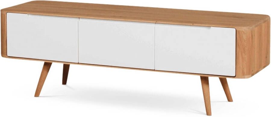 Gazzda Ena lowboard houten tv meubel naturel 135 x 42 cm