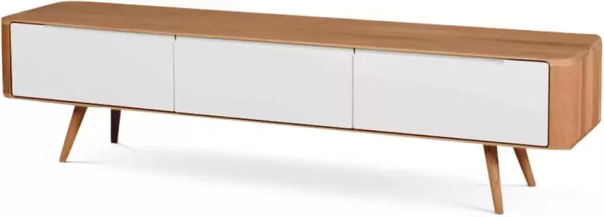 Gazzda Ena lowboard houten tv meubel naturel 180 x 42 cm