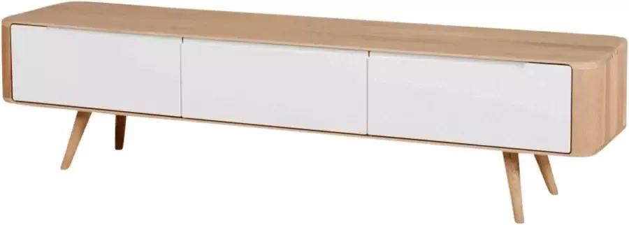 Gazzda Ena lowboard houten tv meubel naturel 180 x 55 cm