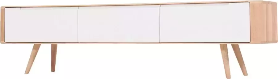 Gazzda Ena lowboard houten tv meubel whitewash 180 x 42 cm