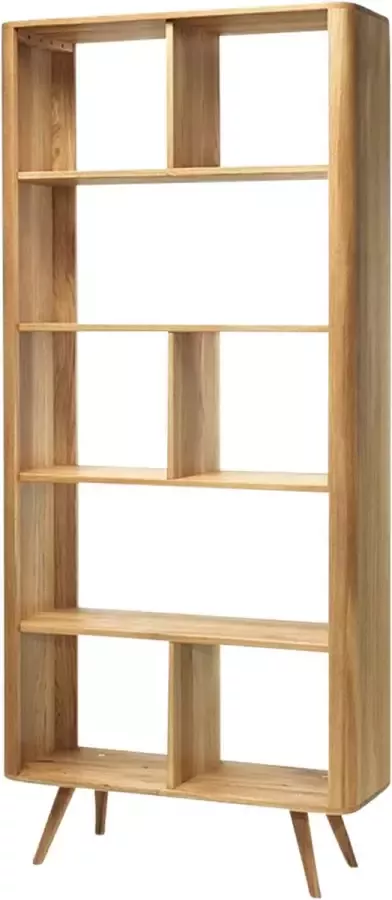 Gazzda Ena room divider houten boekenkast naturel 90 x 200 cm - Foto 1