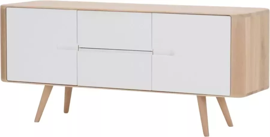 Gazzda Ena sideboard houten dressoir whitewash 135 cm