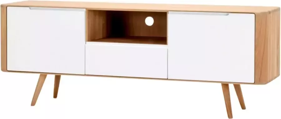 Gazzda Ena tv sideboard 160 houten tv meubel naturel 160 x 42 cm