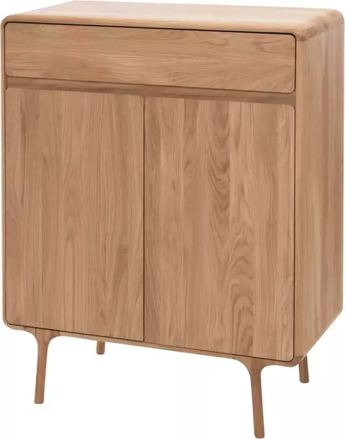 Gazzda Fawn cabinet houten opbergkast naturel 90 x 110 cm