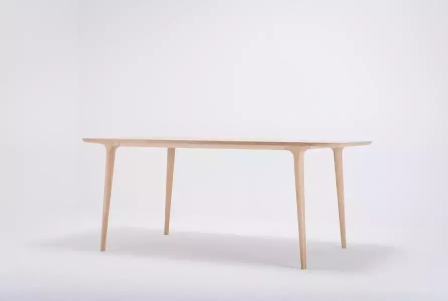 Gazzda Fawn table houten eettafel whitewash 180 x 90 cm