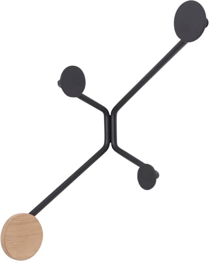 Gazzda Hook coat rack inner corners wandkapstok black