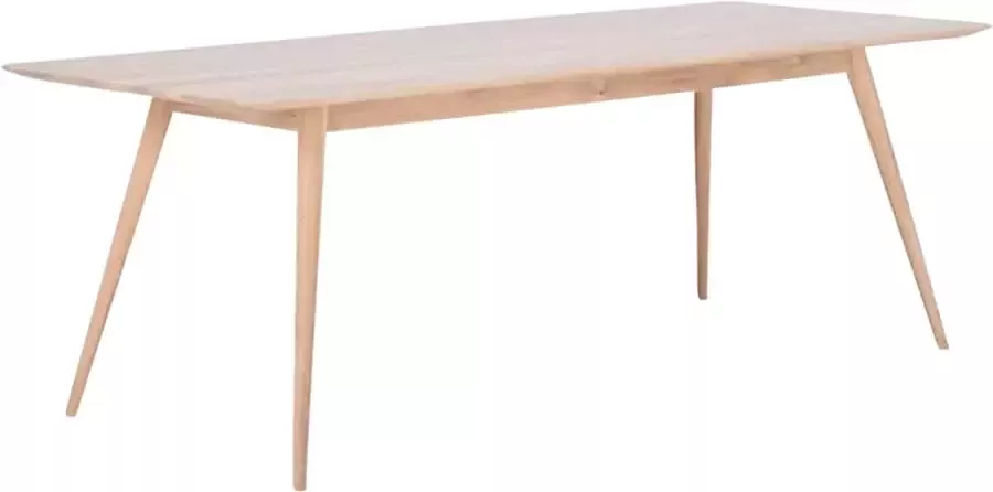 Gazzda Stafa table houten eettafel whitewash 220 x 90 cm