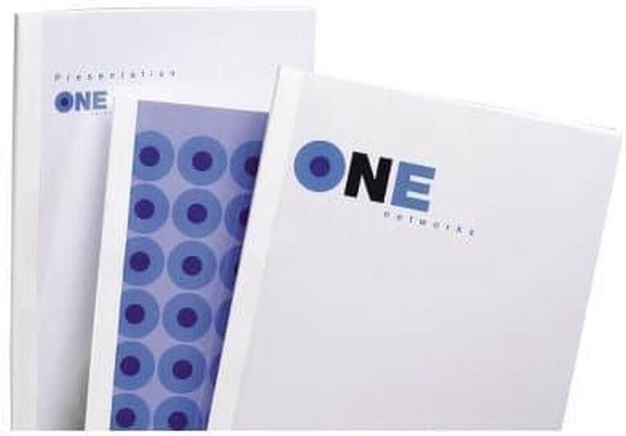 GBC IB370120 binding cover A4 PVC Transparant Wit 50 stuk(s)