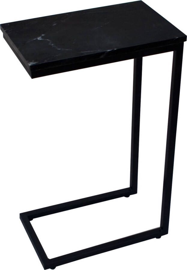 GDLF Luxe Bijzettafel Laptoptafel Zwart Marmer by GDLF