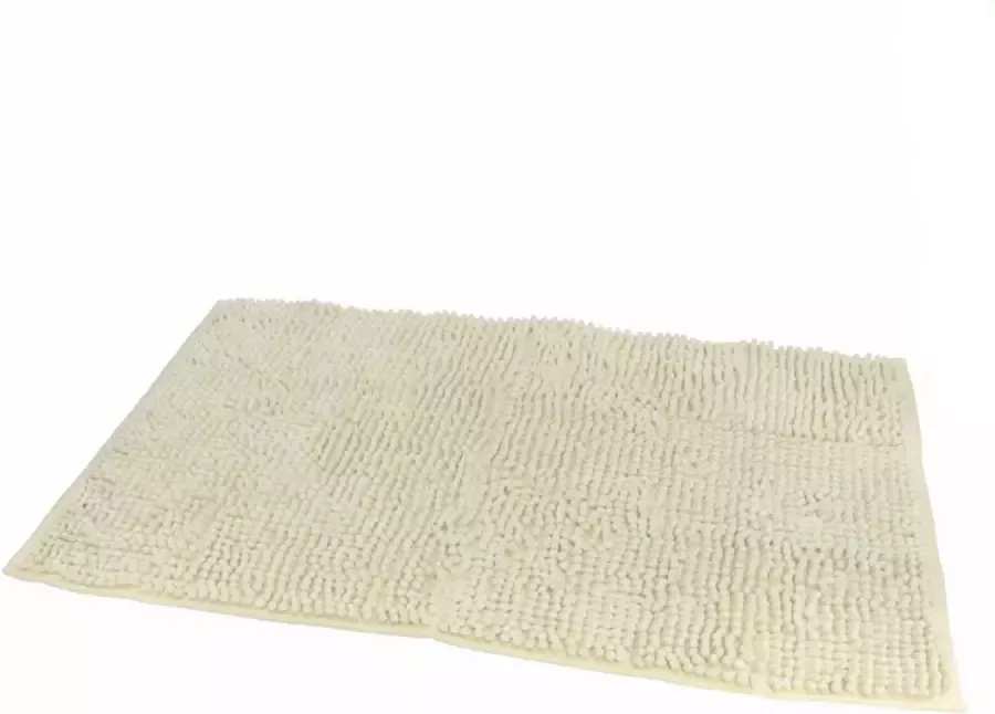 Gebor Badkamermat – Micro Vezel – Badmat Douchemat – Creme Beige – 45x75CM – Vloerkleed Mat voor in Badkamer Toilet WC – Badkamer