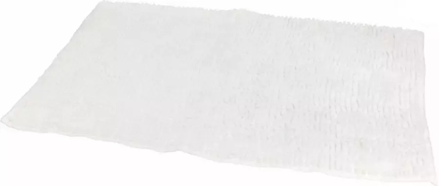 Gebor Badkamermat – Micro Vezel – Badmat Douchemat – Wit – 45x75CM – Vloerkleed Mat voor in Badkamer Toilet WC – Badkamer