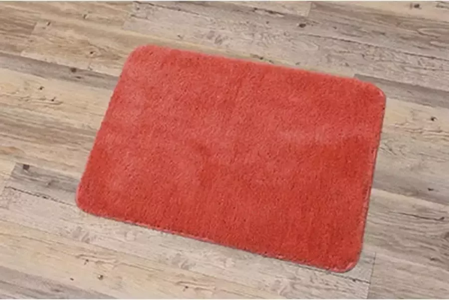 Gebor Mooie Anti Slip Badkamermat – Micro Vezel Badmat Douchemat – Koraal Oranje 50x70CM Antislip Vloerkleed Mat voor in Badkamer Toilet WC – Badkamer