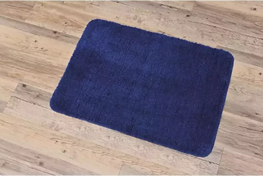 Gebor Mooie Anti Slip Badkamermat – Micro Vezel Badmat Douchemat – Navy Blauw 50x70CM Antislip Vloerkleed Mat voor in Badkamer Toilet WC – Badkamer