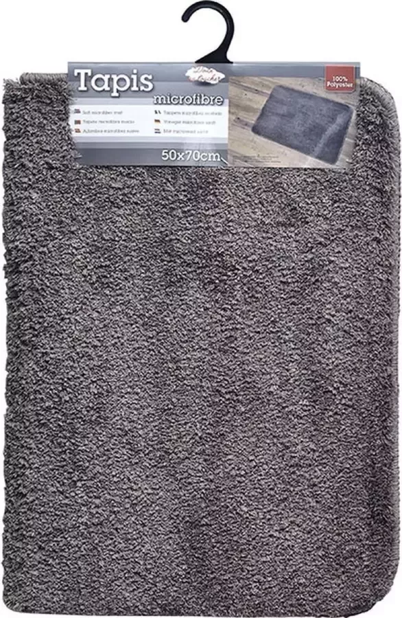 Gebor Mooie Anti Slip Badkamermat – Micro Vezel Badmat Douchemat – Taupe 50x70CM Antislip Vloerkleed Mat voor in Badkamer Toilet WC – Badkamer