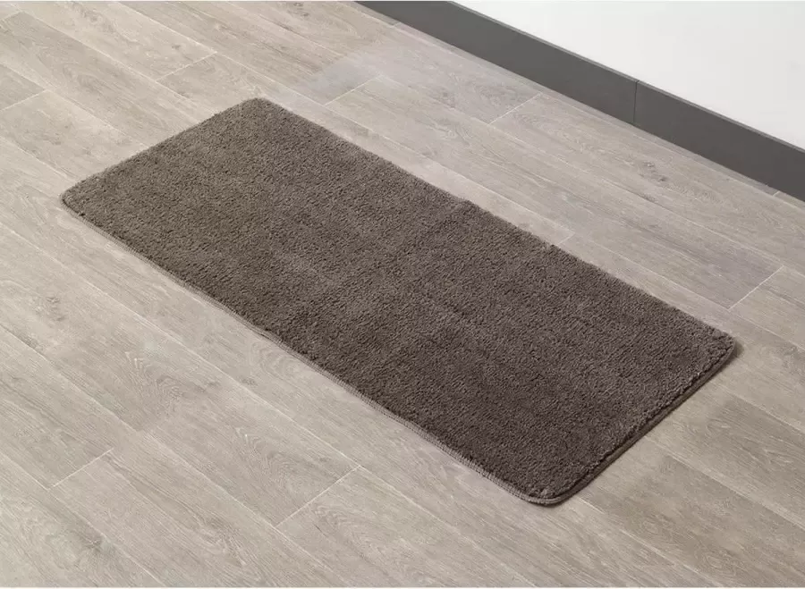 Gebor XL Anti Slip Badkamermat – Micro Vezel Badmat Douchemat – Bruin 50x120CM Antislip Vloerkleed Mat voor in Badkamer Toilet WC – Badkamer