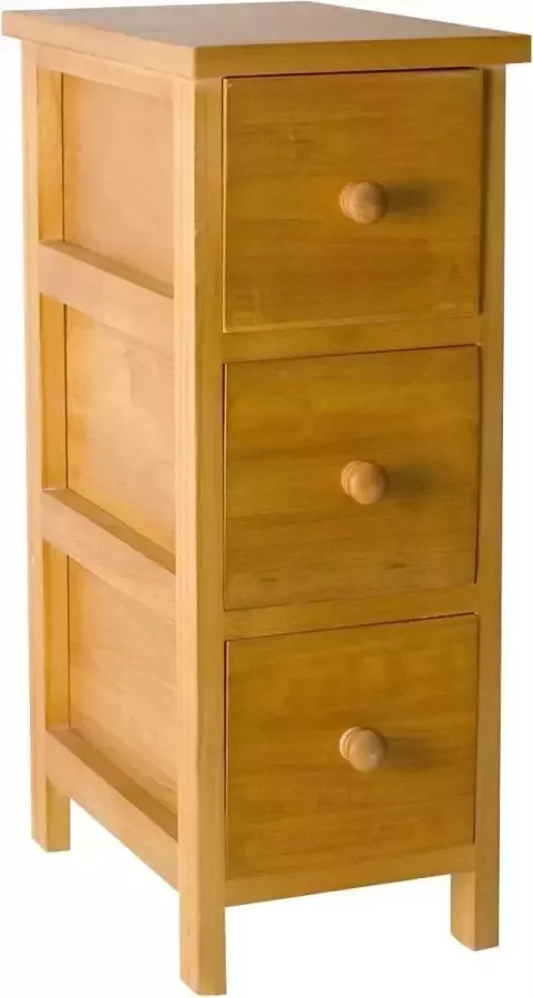 Gebor Zeer Mooie Ladekast met 3 Laden 52x30x20cm Ladekast – Hout – Bruin – Opbergen – Meubel – Interieur