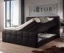 Meubels Home Boxspring bed Belle compleet 160X200 met opbergruimte matras en topper inbegrepen zetelsenbedden zwart boxspring - Thumbnail 2