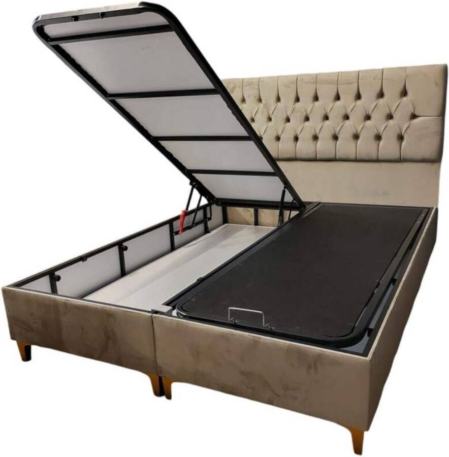 Zetelsenbedden.be Boxspring Bed Limit 180x200cm matras en topper inbegrepen zetelsenbedden