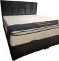 Geen merk boxspring bed Dream Chester- 90x200cm- met opbergruimte- zonder matras- antraciet - Thumbnail 2