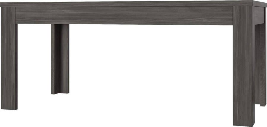 Geen merk eettafel tienen- antraciet eik- 6 personen