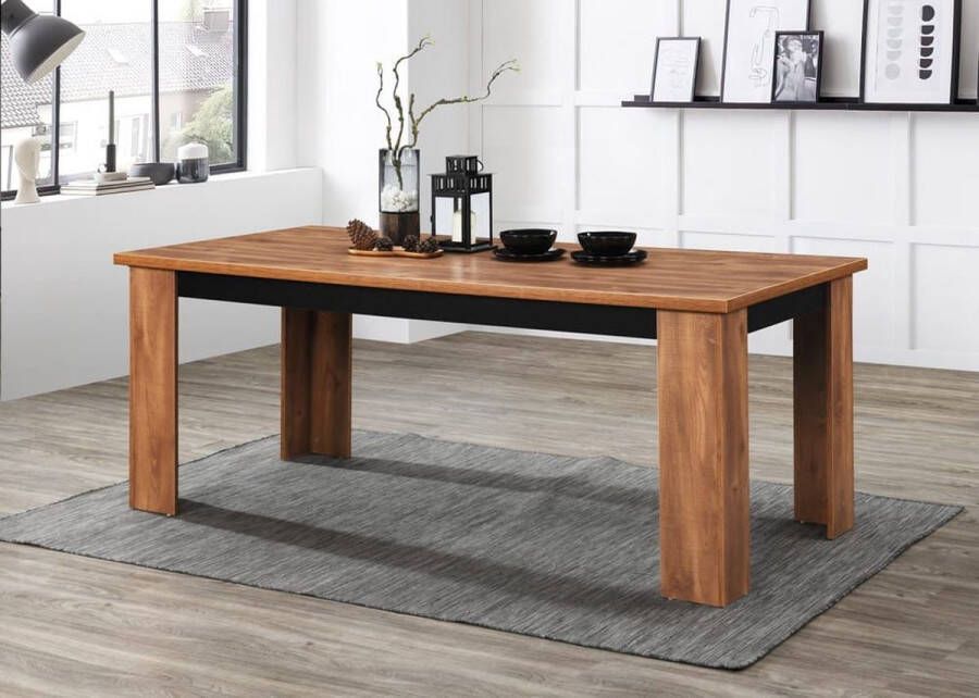 Geen merk tafel oscar Mango eik bruin- eettafel eetkamertafel