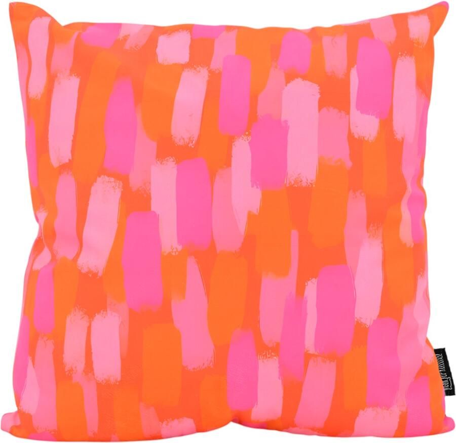 Gek op Kussens! Pink Orange Spots Kussenhoes 45 x 45 cm Katoen Polyester
