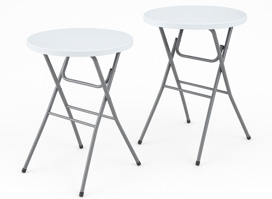 Generic Party! Statafel Wit KD 2 stuks – Stijlvolle en Praktische Tafel voor Elke Gelegenheid