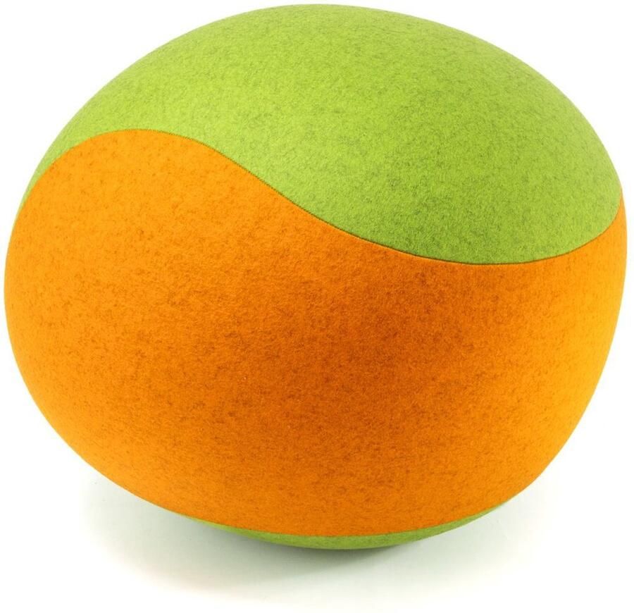 Spherodesign SPHERO Officeball Zitbal Ovaal Medium 54 cm Vilt Antraciet Roze Met handpomp