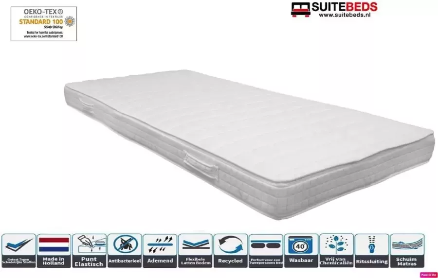 Gentle Sleep Topdekmatras – Koudschuim 12cm Hybrid Foam HR 110x210