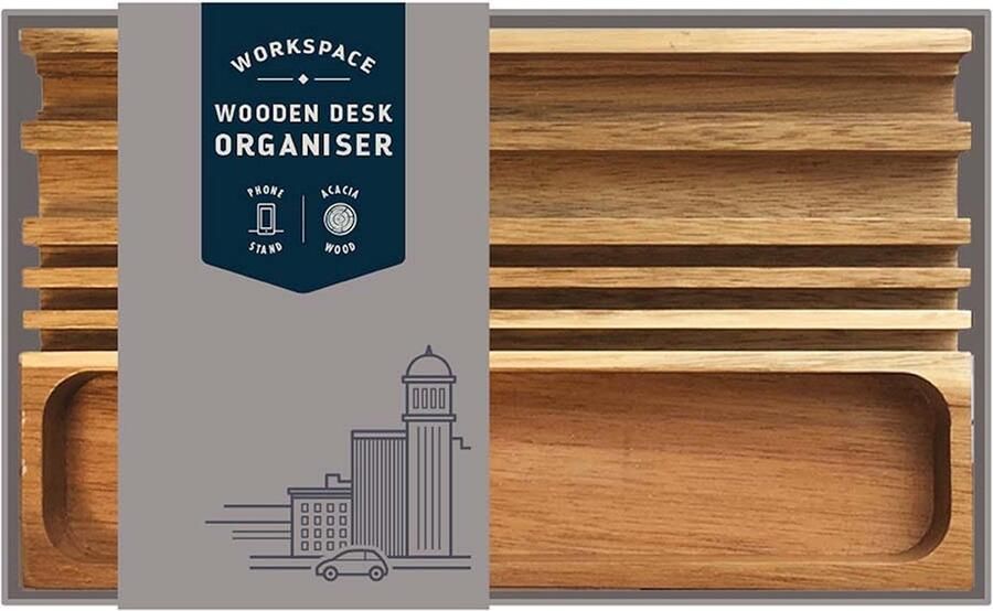 Gentlemens Hardware Bureau organisator uit hout