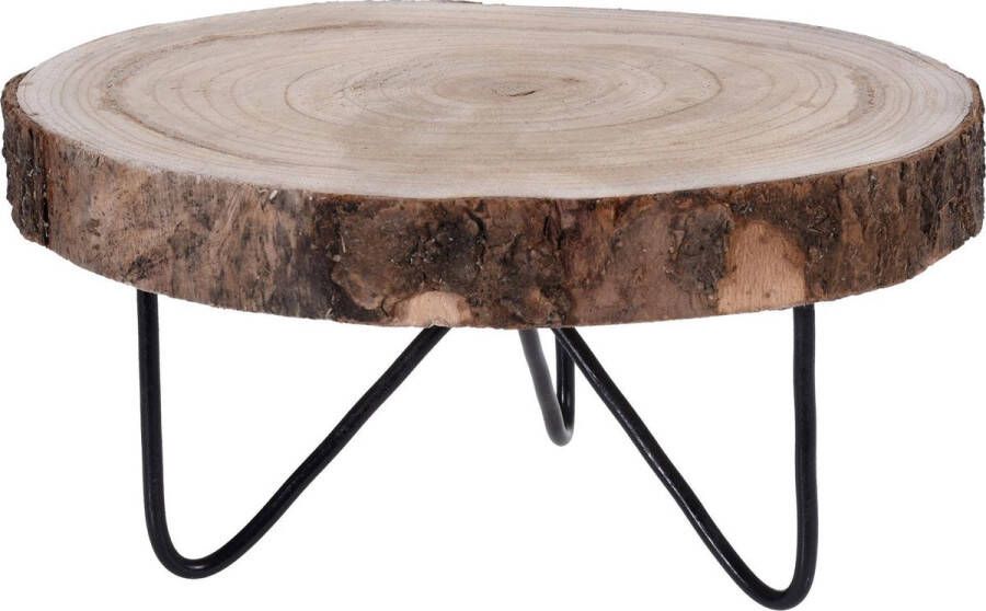 Gerimport Design Boomschors Bijzettafeltje – krukje – boomstam –Decoratie – Woonaccessoire 30cm x 30cm x13cm
