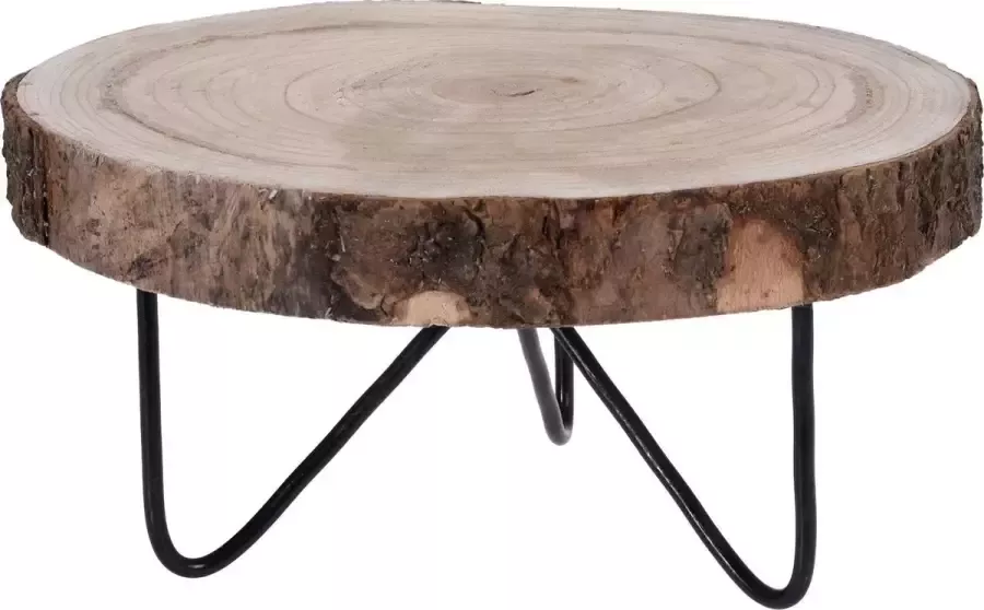 Gerimport Design Boomschors Bijzettafeltje – krukje – boomstam –Decoratie – Woonaccessoire 30cm x 30cm x13cm