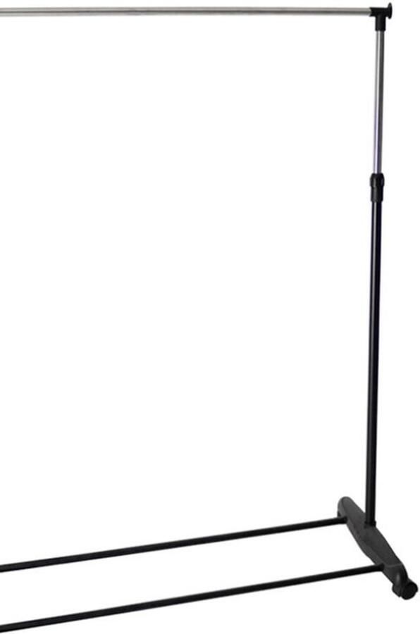 Gerim Mobiel verrijdbaar slaapkamer rommelmarkt kledingrek met enkele stang 90 x 160 cm