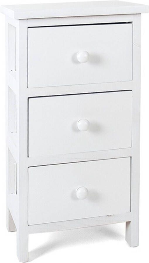 Gerimport LADEKAST KLEIN 3 LADEN WIT Kasthoogte 49 cm