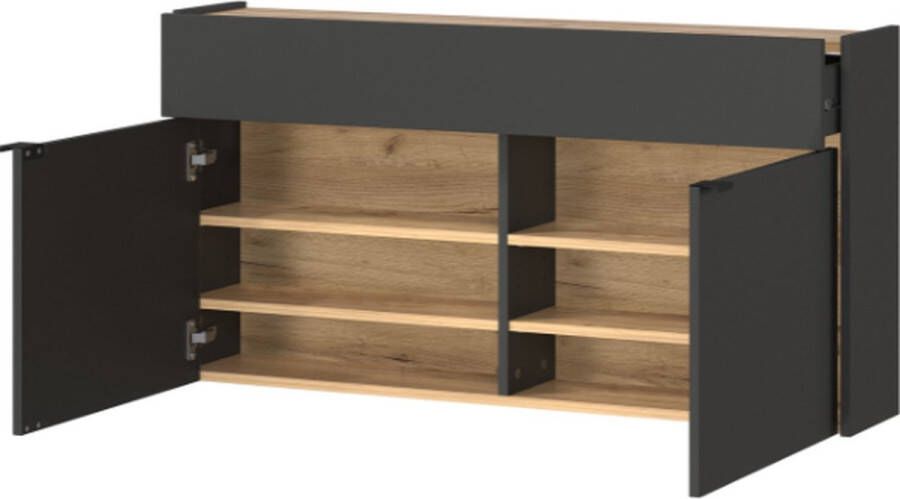 GERMANIA Schoenenkast Ameca schoenenkast met soft-close sluiting voor maximaal 12 paar schoenen 100 x 22 x 57 cm