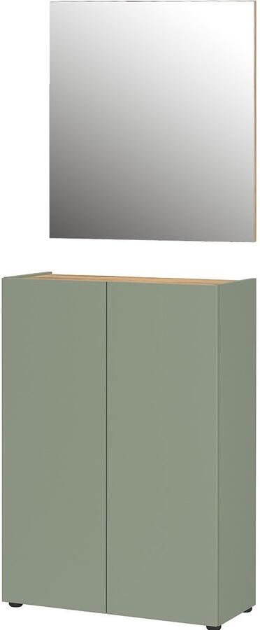 Germania Alviano Taupe Groen Eiken Halmeubelset Een