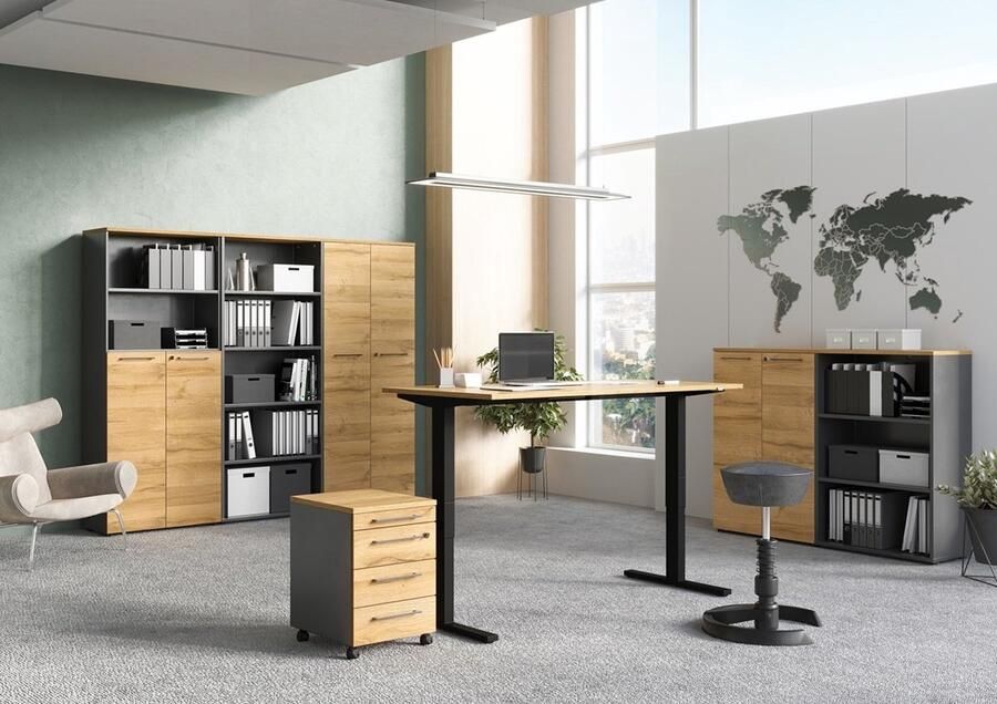 GERMANIA Ordnerrek GW-Agenda archiefkast met verstelbare planken breedte 45 of 80 cm made in germany - Foto 4