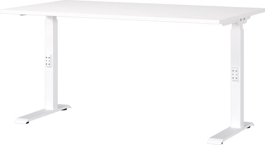 Germania Bureau en ladekast met slot Hermoso 217x80x72-118cm elektrisch verstelbaar Wit Zit-stabureaus Wit Metaal; Spaanplaat Zit-stabureaus - Foto 3