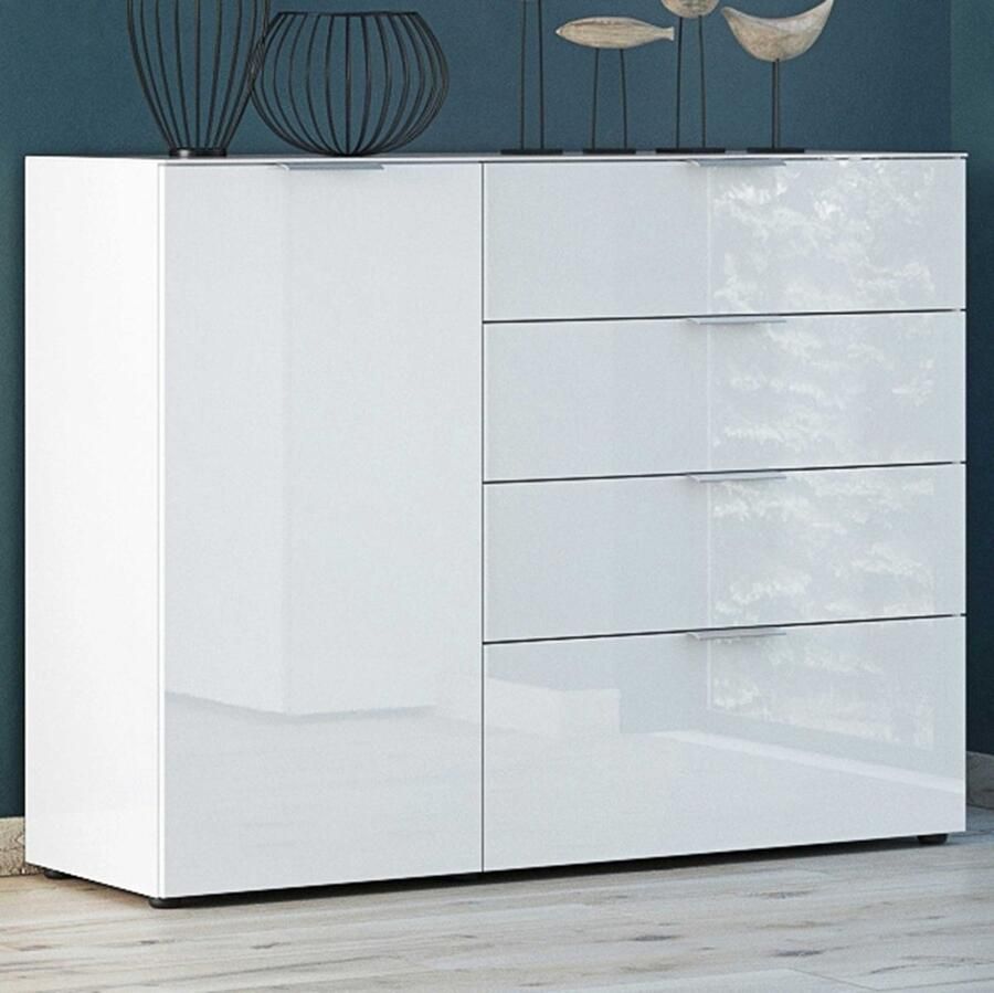 GERMANIA Dressoir OAKLAND in 2 breedten fronten en bovenblad met glas-inlay - Foto 2
