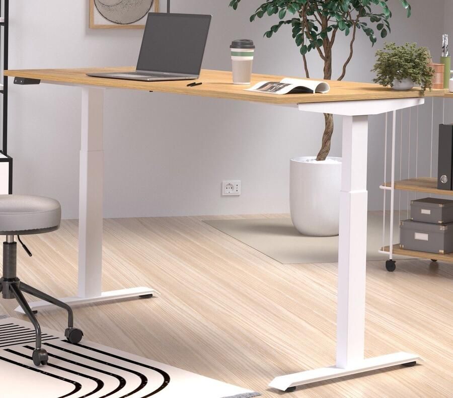 GERMANIA Bureau Jet elektrisch in hoogte verstelbaar moderne kleurvariaties breedte 120 140 160 180 cm made in germany - Foto 2