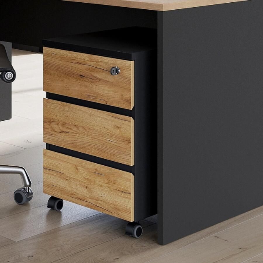 GERMANIA Kastje op wieltjes Lissabon met afsluitbare lade - Foto 2