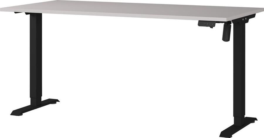 GERMANIA Bureau Boras elektrisch in hoogte verstelbaar Breedte 120 140 160 cm metalen frame in versch. kleuren Made in Germany