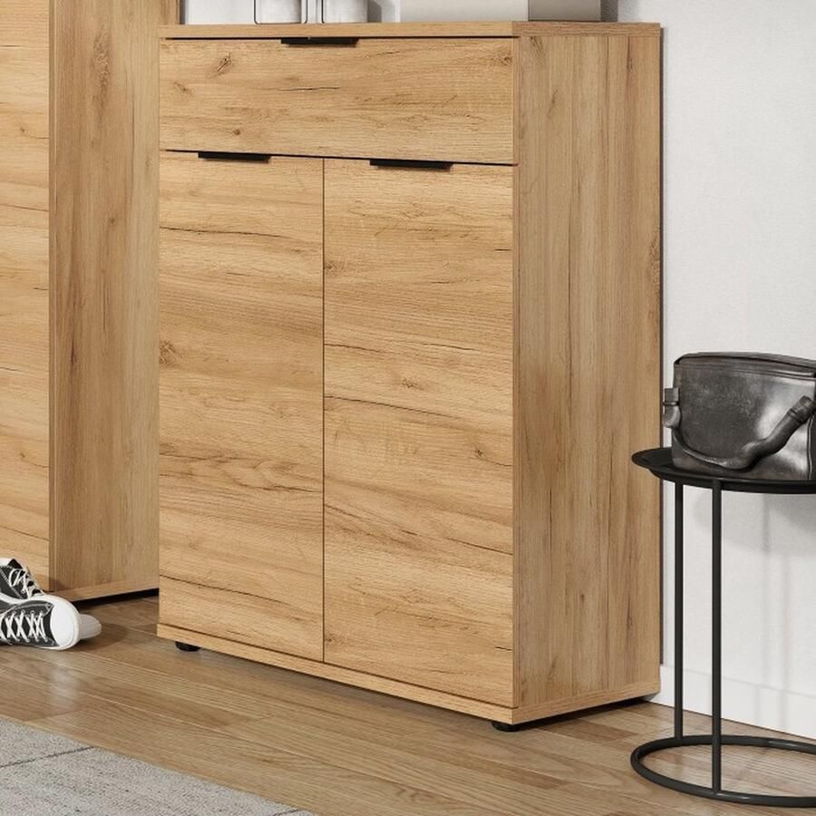 Germania Schoenenkast Frodo 75 cm met 1 lade & 2 deuren eik - Foto 3